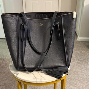 Kate Spade Black Pebbled Tote